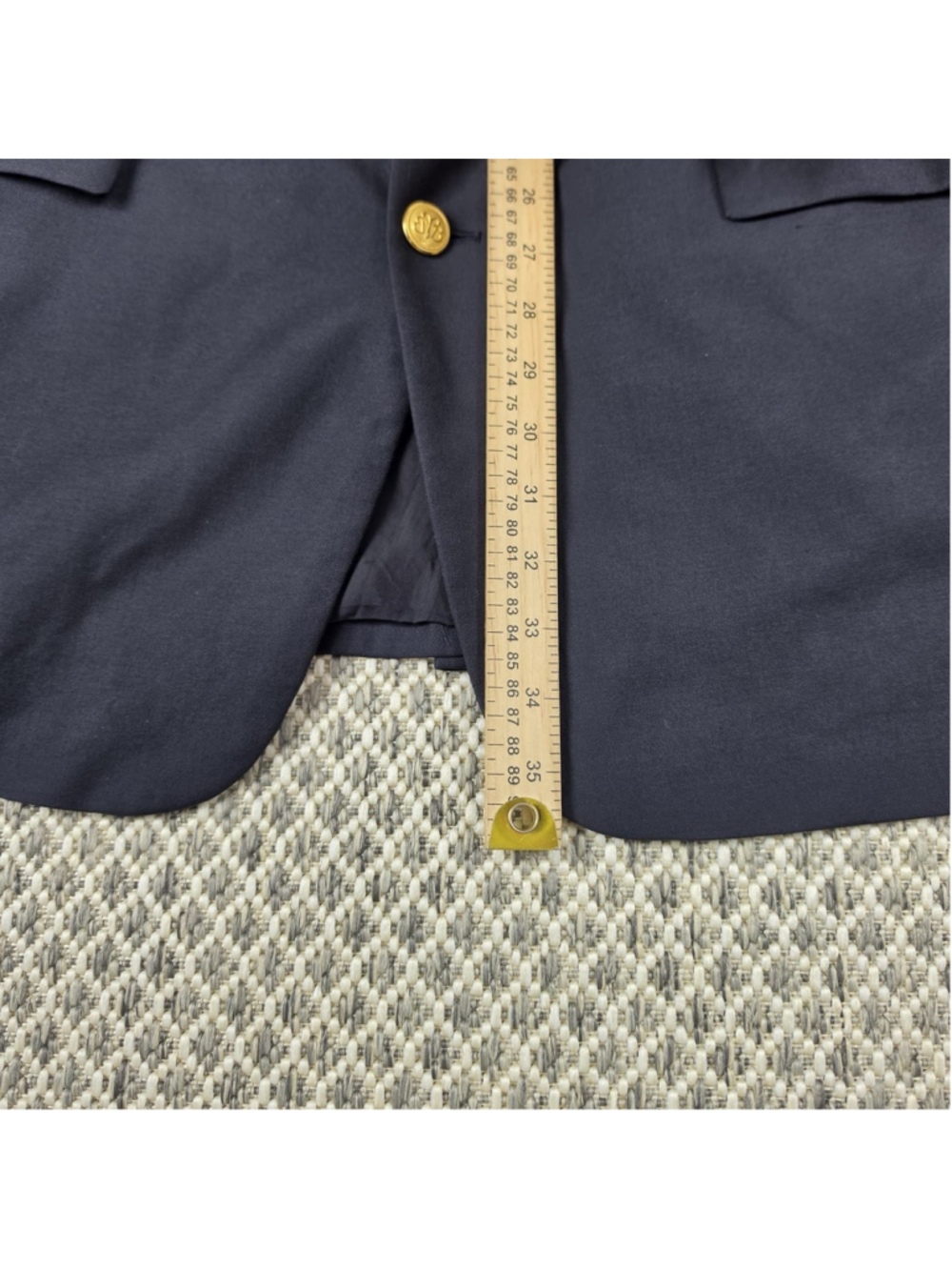 Brooks Brothers Country Club Navy Gold Button Blazer 43L Loro Piana Super 110s - Picture 14 of 14